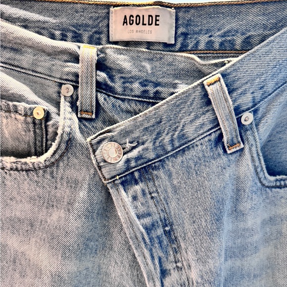 Agolde cross cross light blue jeans in size 26. - Picture 6 of 6